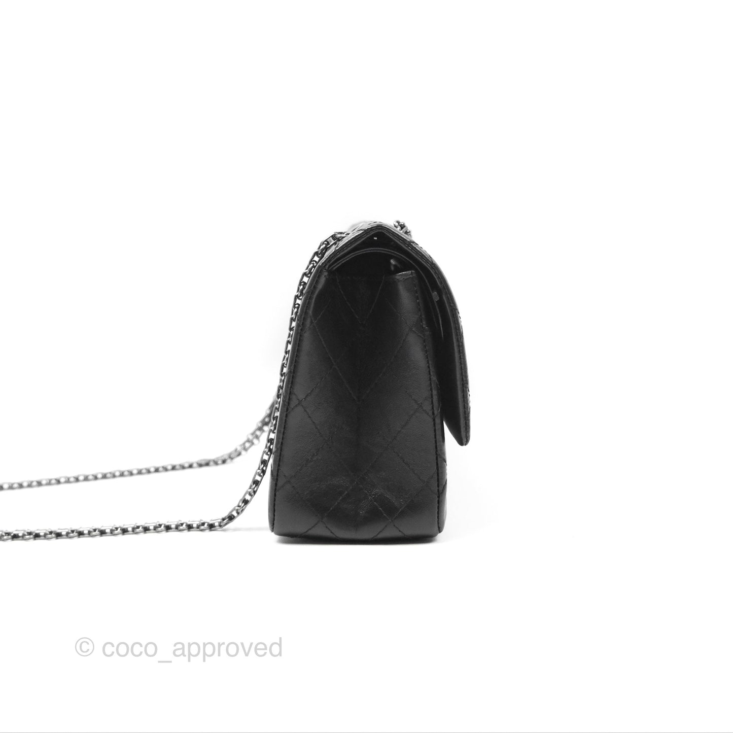 Chanel Reissue 226 Quilted Black Aged Calfskin Ruthenium Hardware