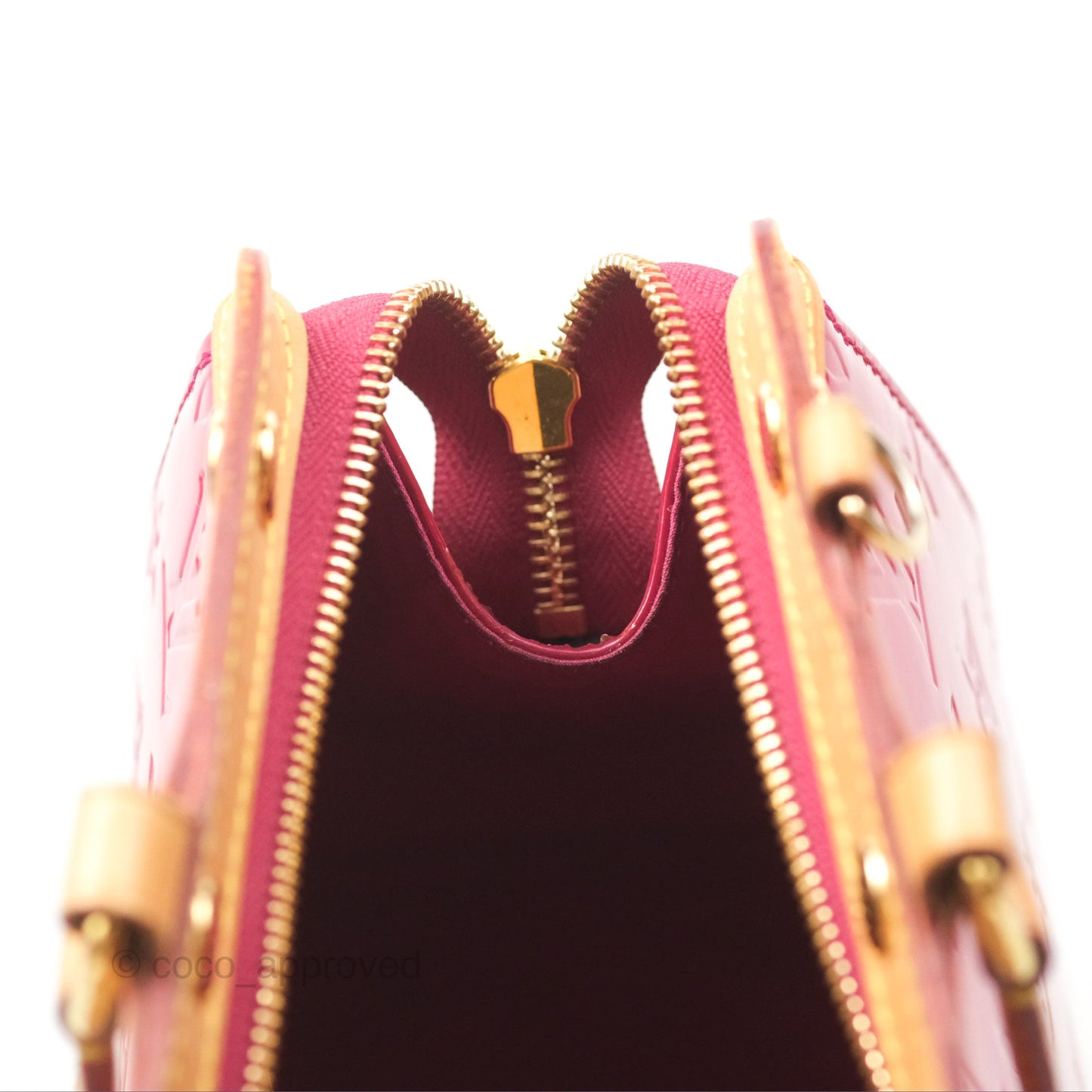 Louis Vuitton Brea MM Red Vernis Patent Monogram