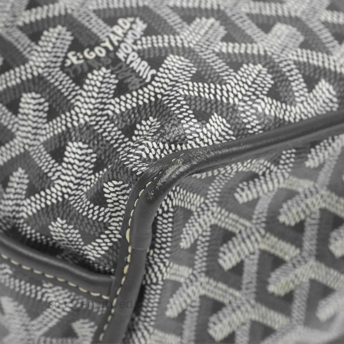 Goyard Anjou Mini Bag Goyardine Canvas Grey