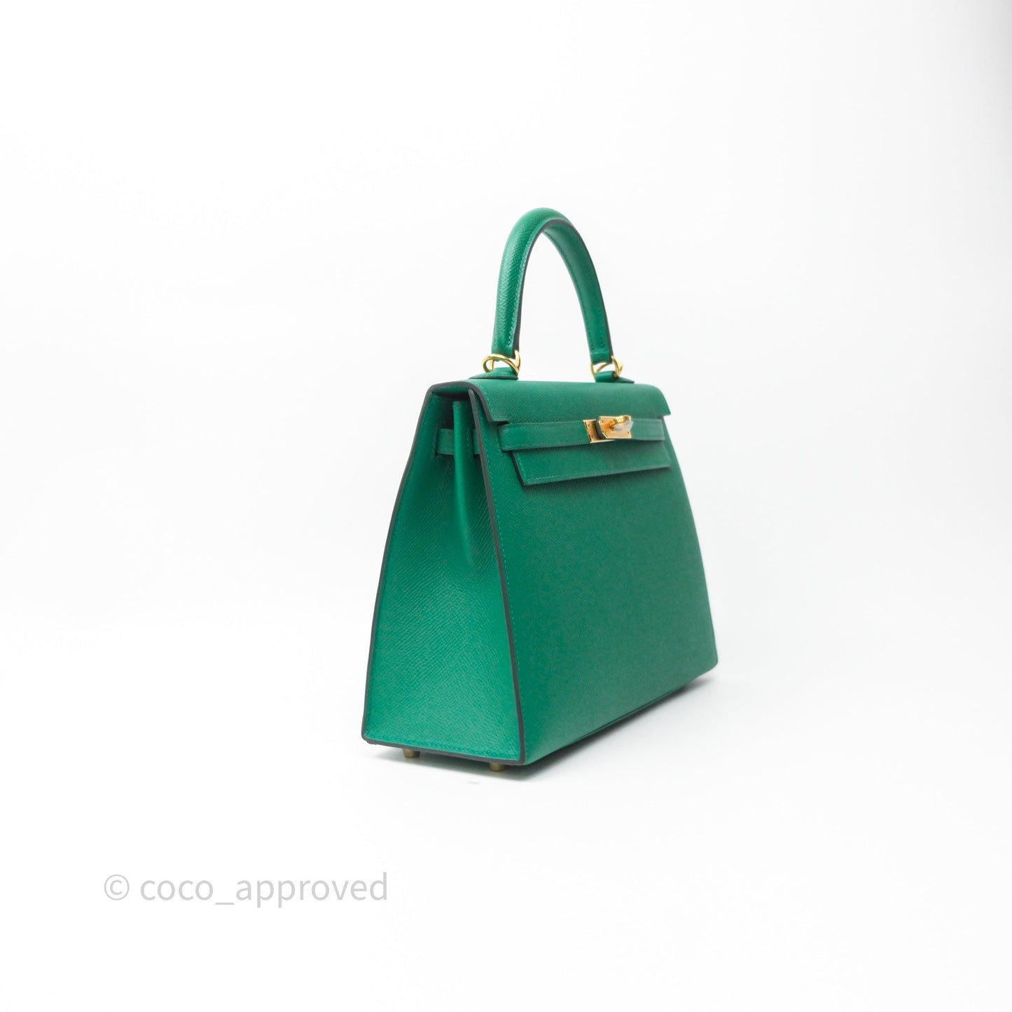 Hermes Kelly 25 Sellier Vert Vertigo Epsom Gold Hardware