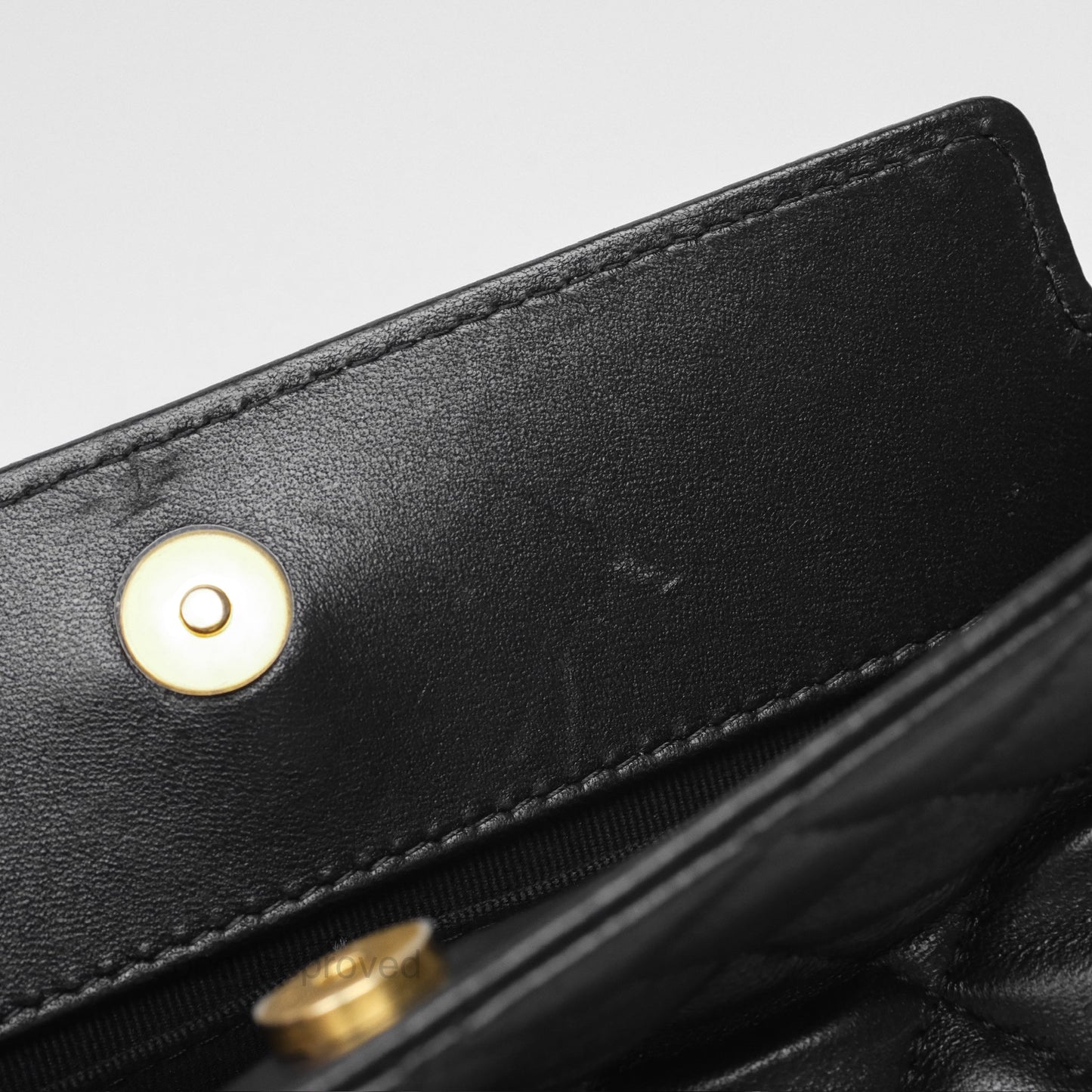 Chanel Clutch With Chain Black Lambskin Gold Hardware 23A
