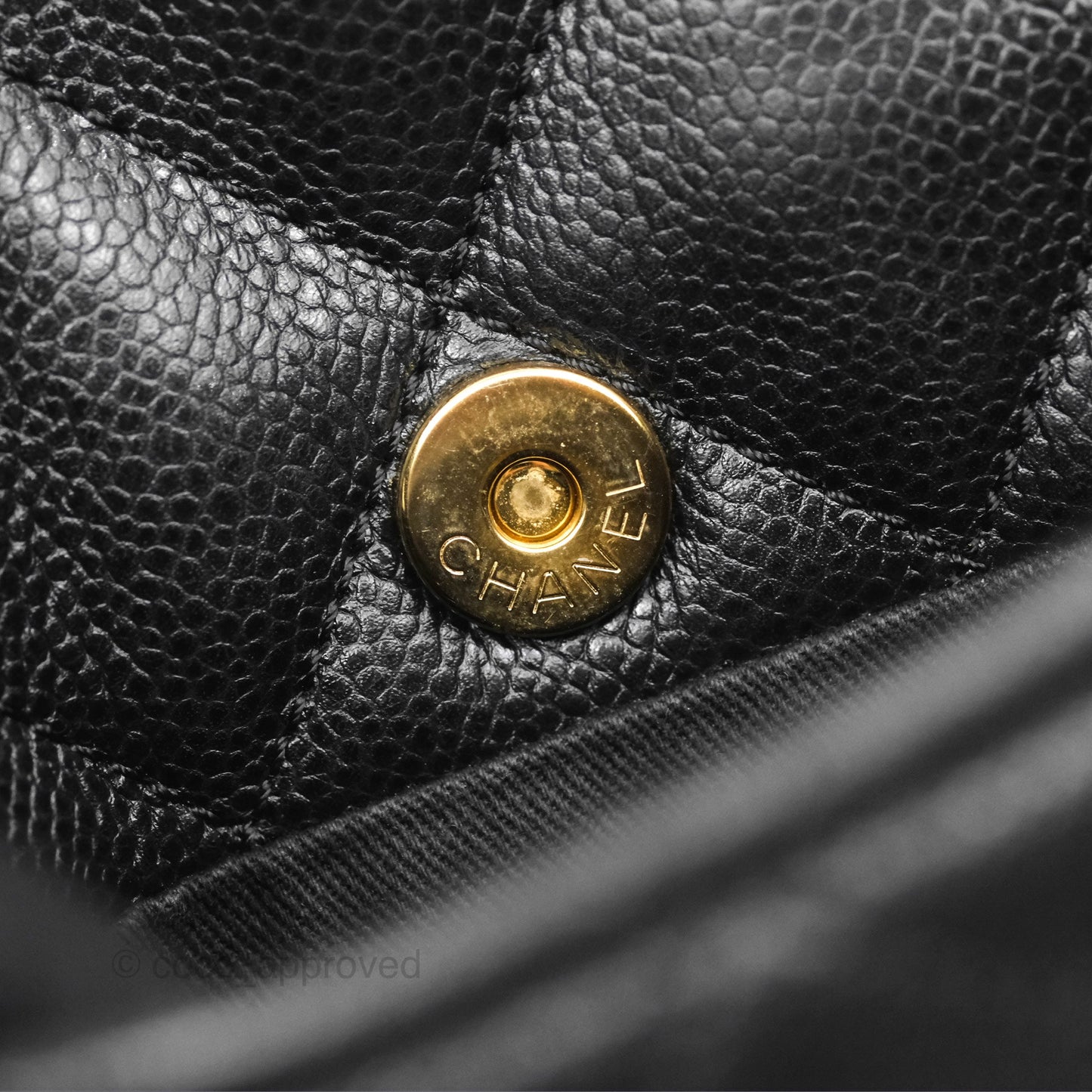 Chanel Quilted Caviar Leather Timeless CC Soft Shopping Tote Bag Black