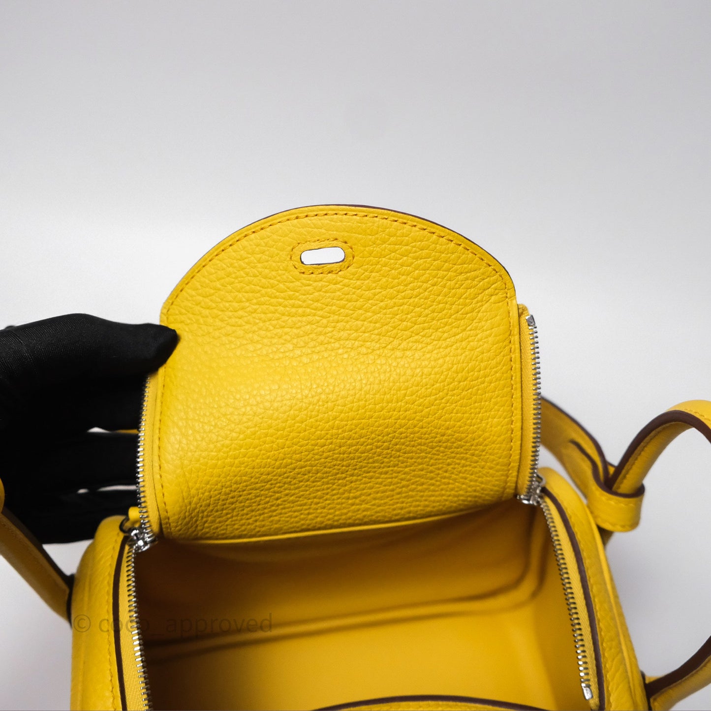 Hermès Mini Lindy 20 Sun B4 Clemence Palladium Hardware