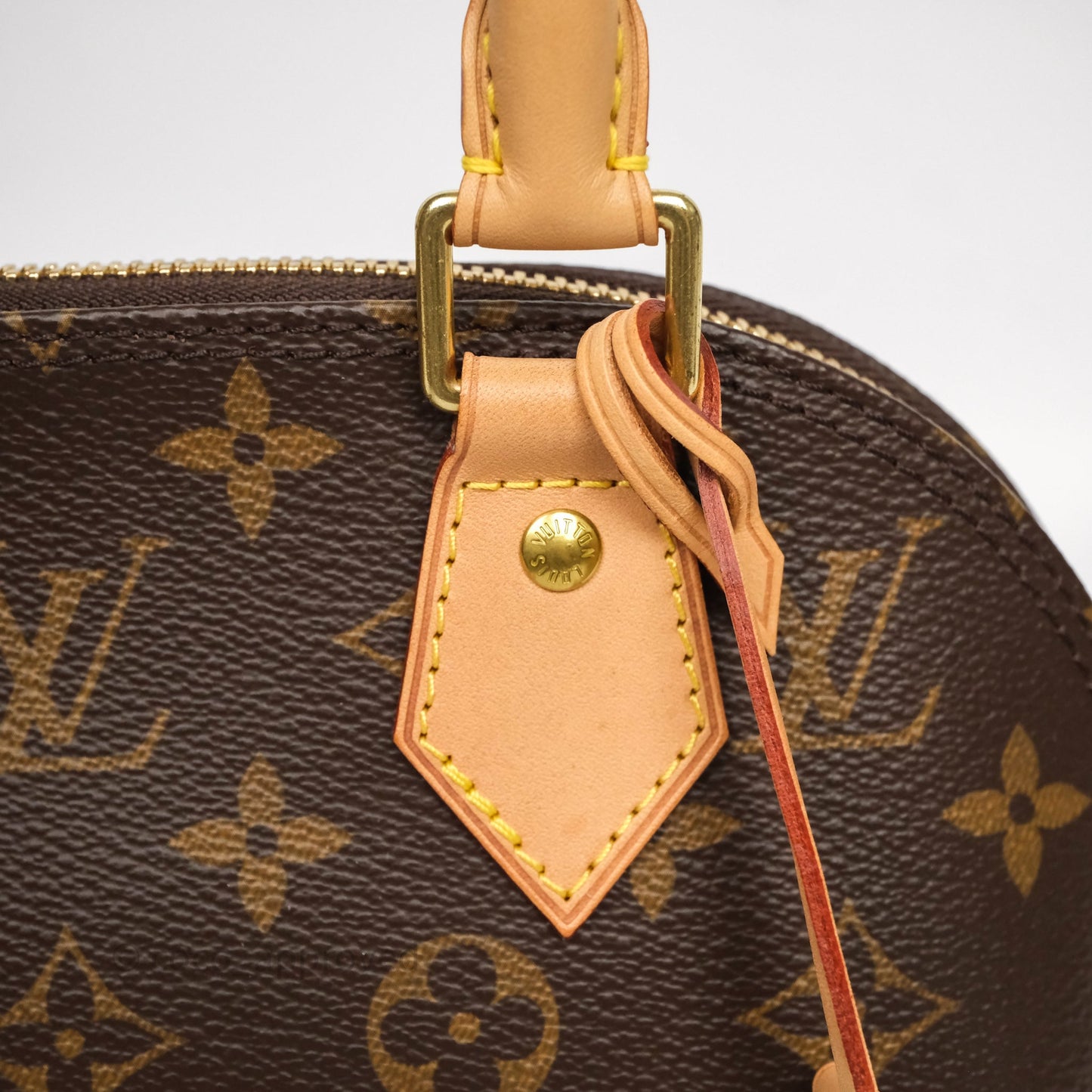 Louis Vuitton Monogram Alma BB Bag Gold Hardware