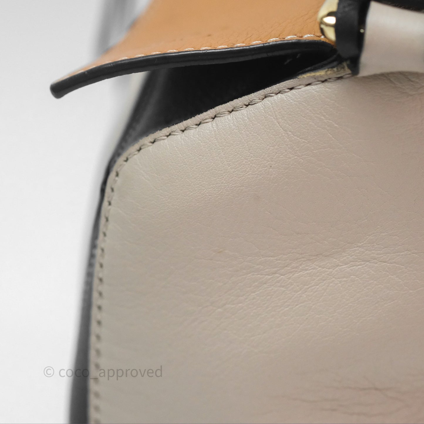 Loewe Small Puzzle Bag Amber/ Light Oat Calfskin Gold Hardware