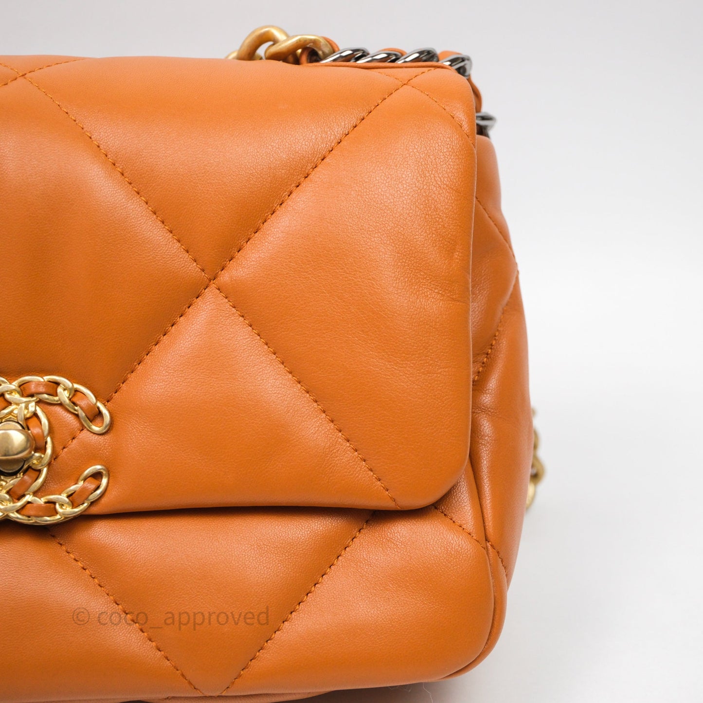 Chanel 19 Small Caramel Mixed Hardware