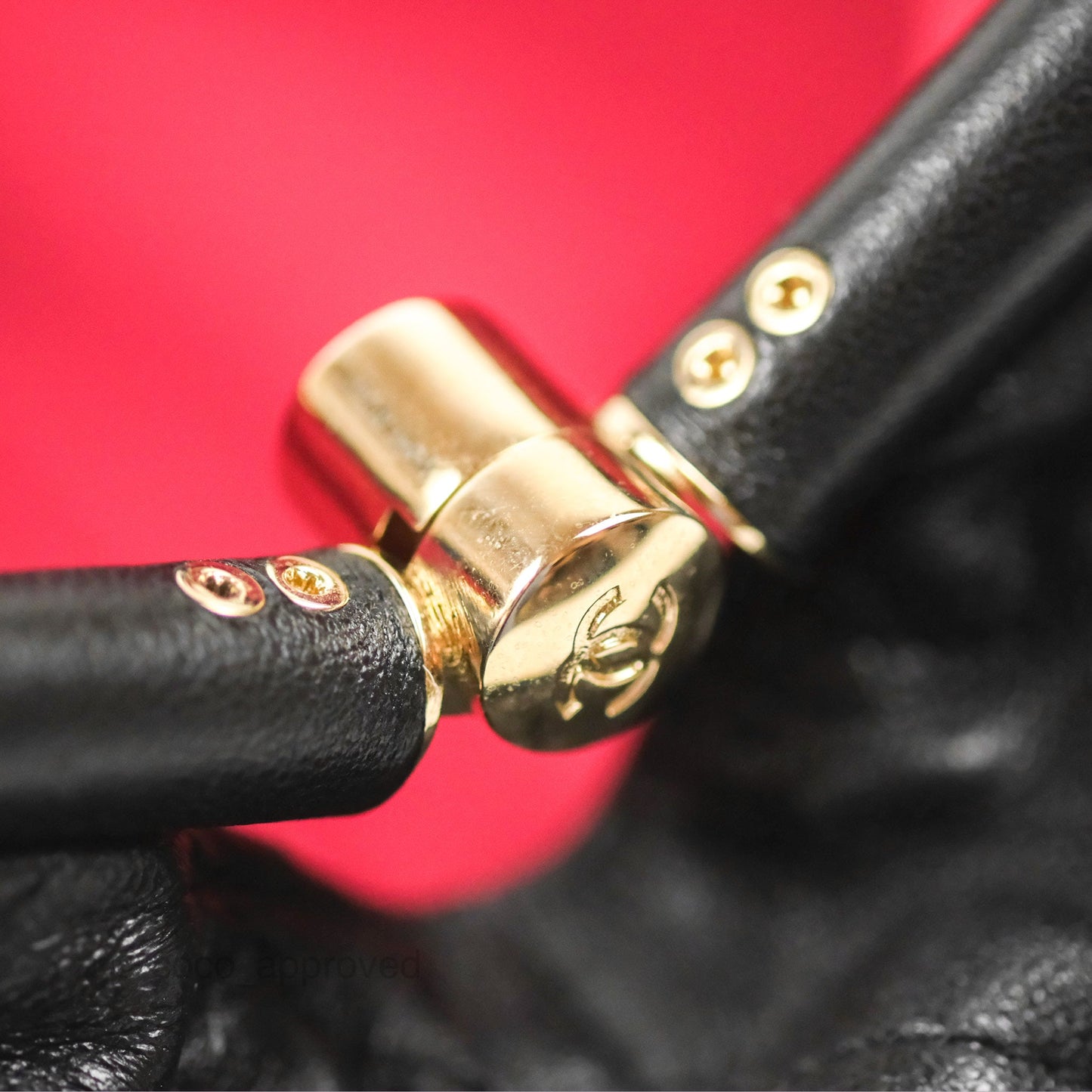 Chanel Black Clutch Bag Lambskin Gold Hardware