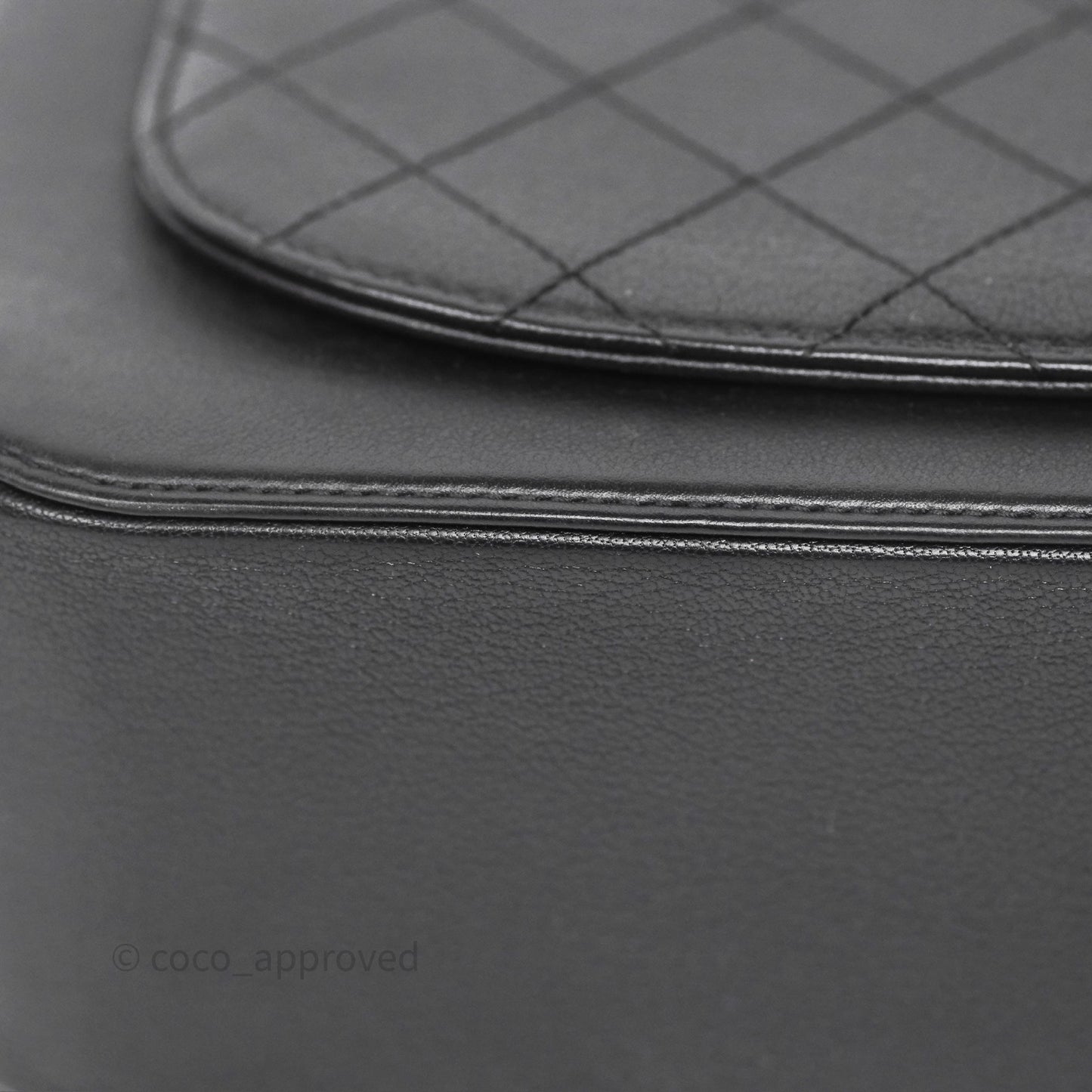 Chanel Coco Curve Vanity Black Calfskin & Goatskin Antique Gold Hardware