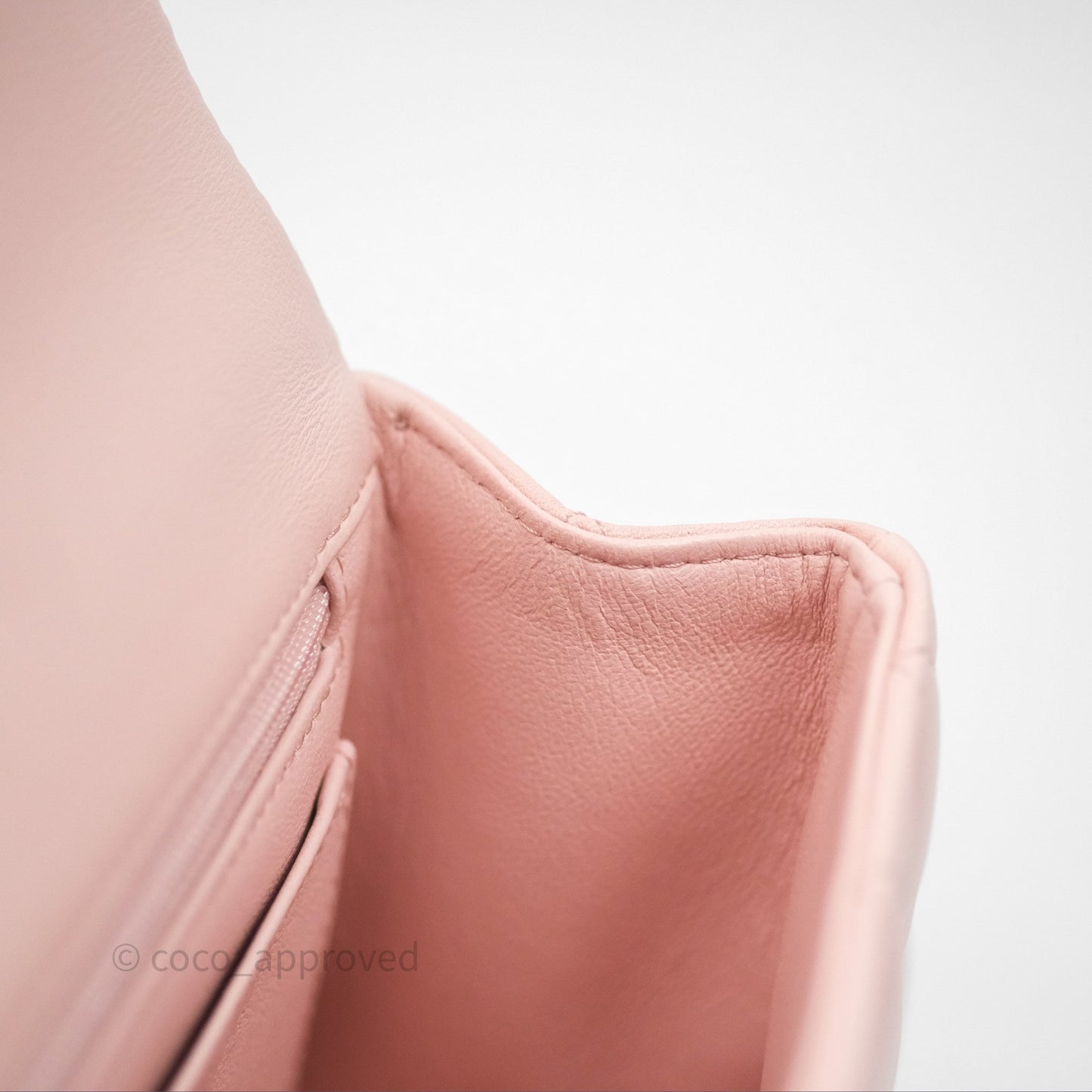 Chanel Top Handle Mini Rectangular Flap Pink Lambskin Gold Hardware