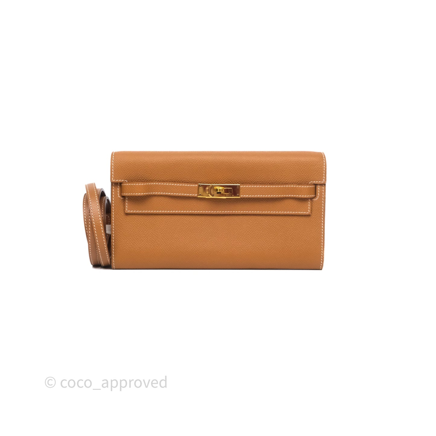 Hermès Kelly To Go Wallet Gold 37 Epsom Gold Hardware