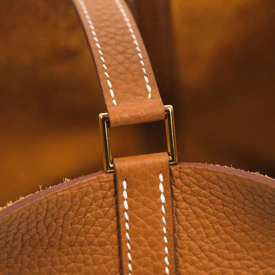 Hermès Picotin Lock 18 PM Gold Clemence Gold Hardware