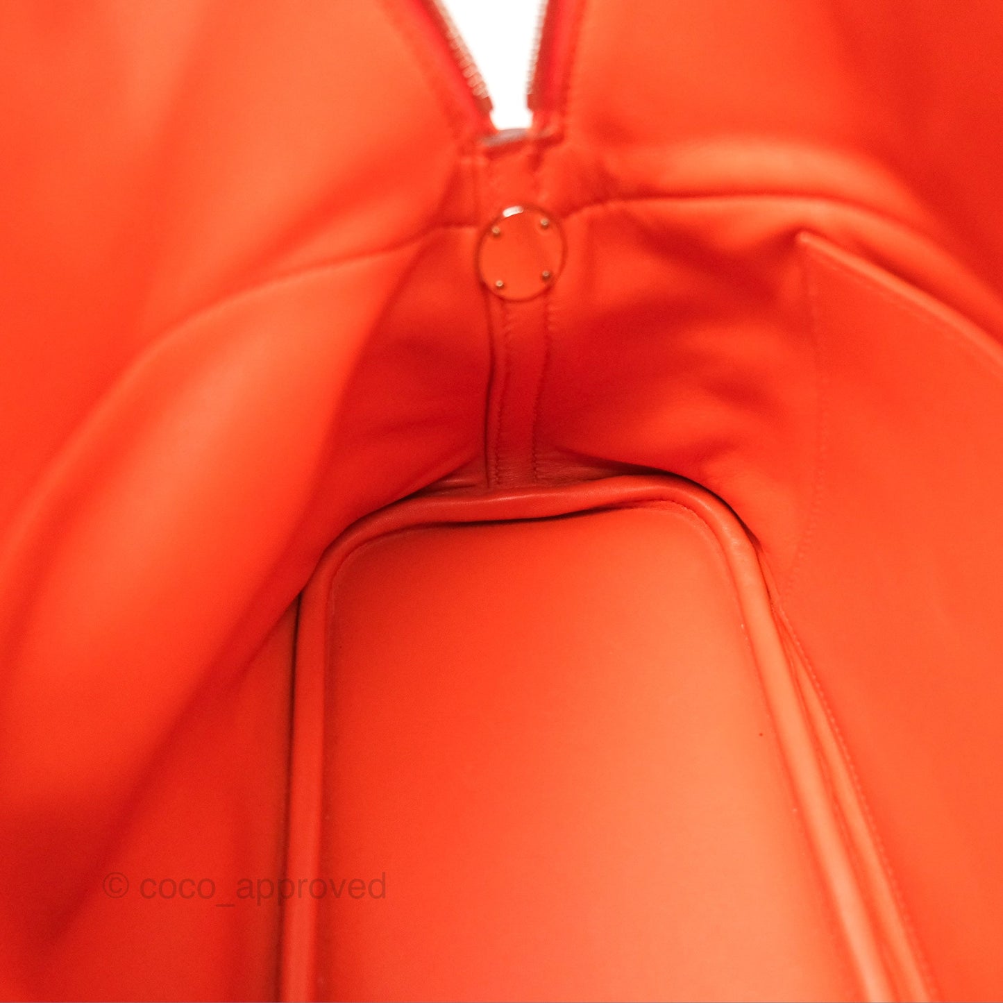 Hermès Bolide 31 Orange H Clemence Palladium Hardware