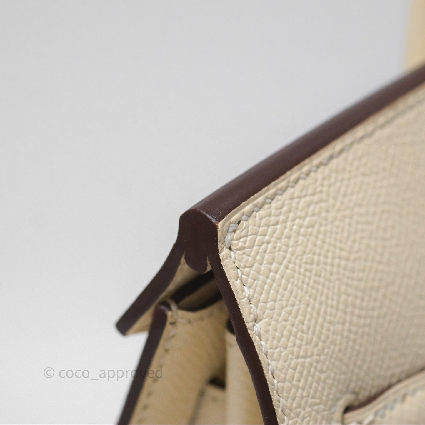 Hermès Birkin 25 Sellier Nata I2 Epsom Gold Hardware
