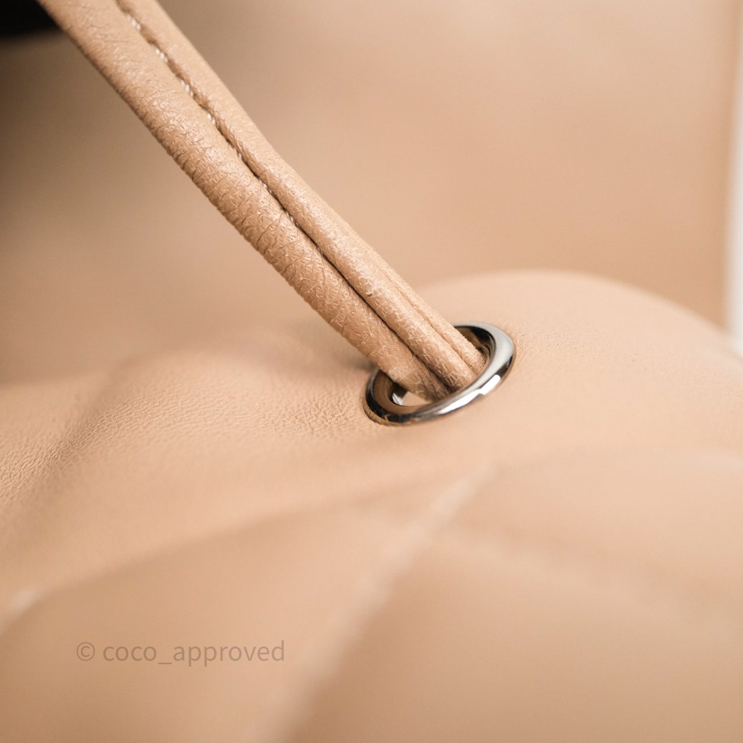 Chanel Quilted Small Urban Spirit Backpack Beige Lambskin Silver Hardware