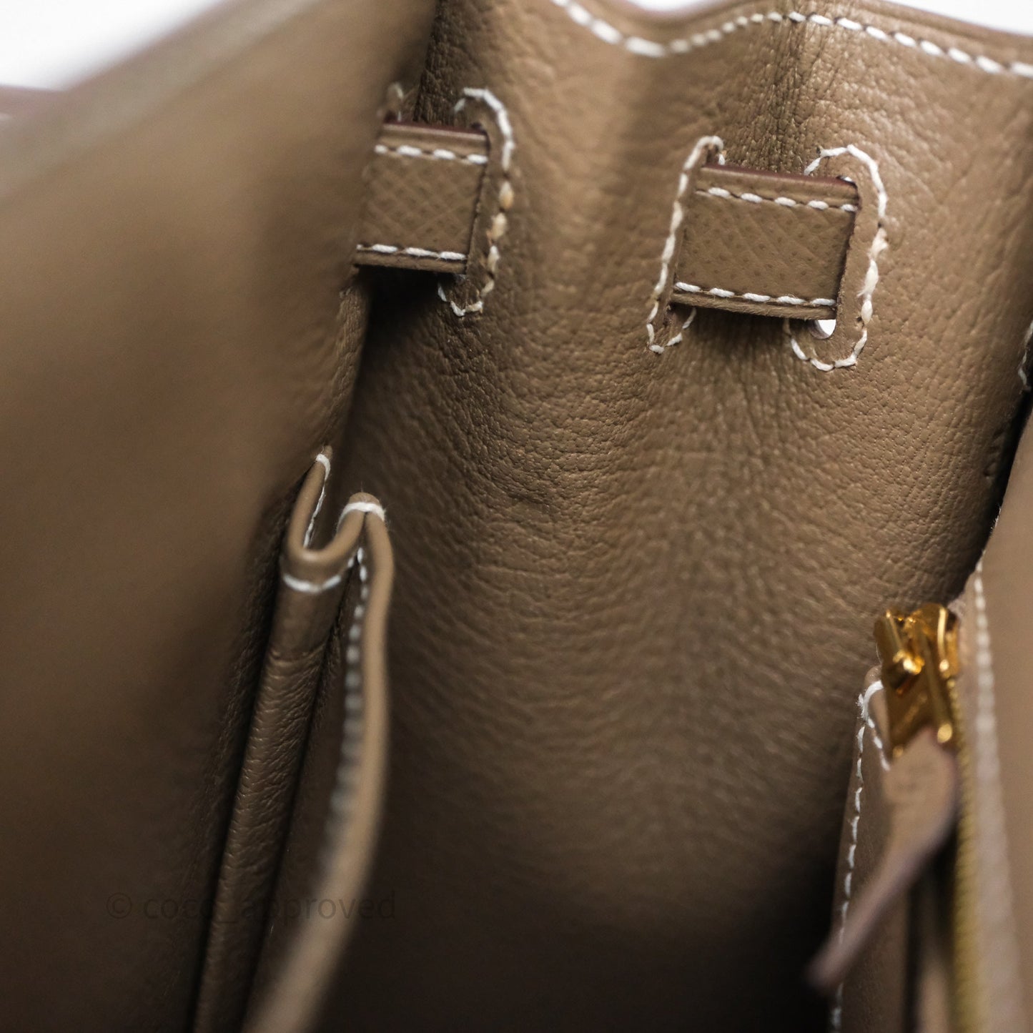 Hermes Kelly 25 Etoupe 18 Epsom Gold Hardware