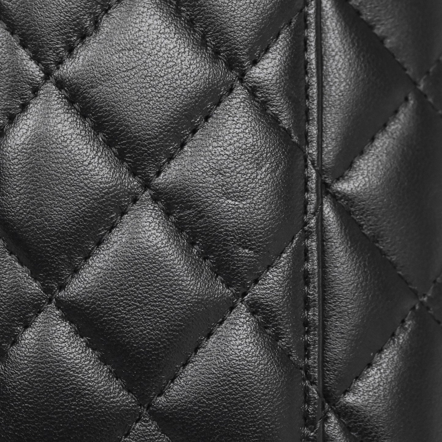 Chanel Trendy Vanity Phone Holder With Chain Black Lambskin Gold Hardware