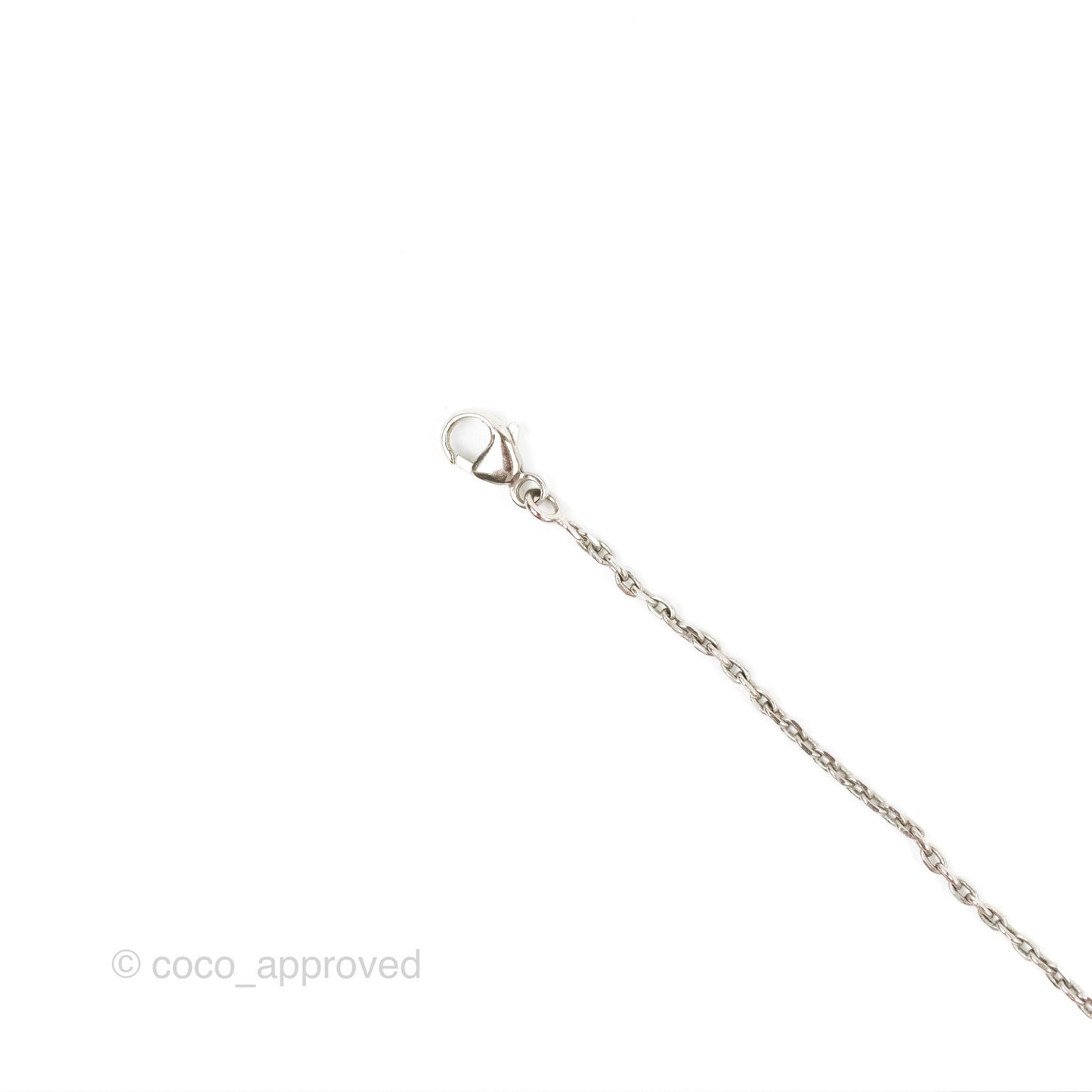 Hermès Small O'Kelly Pendant Necklace Etoupe Swift Palladium Hardware