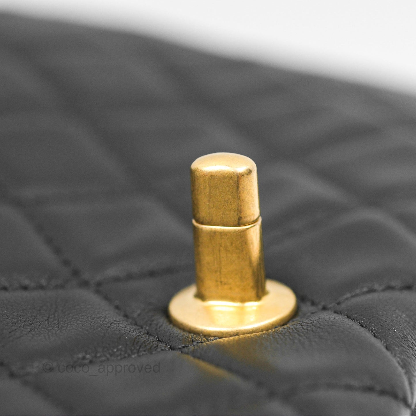 Chanel Pearl Crush Mini Rectangular Quilted Black Lambskin Aged Gold Hardware