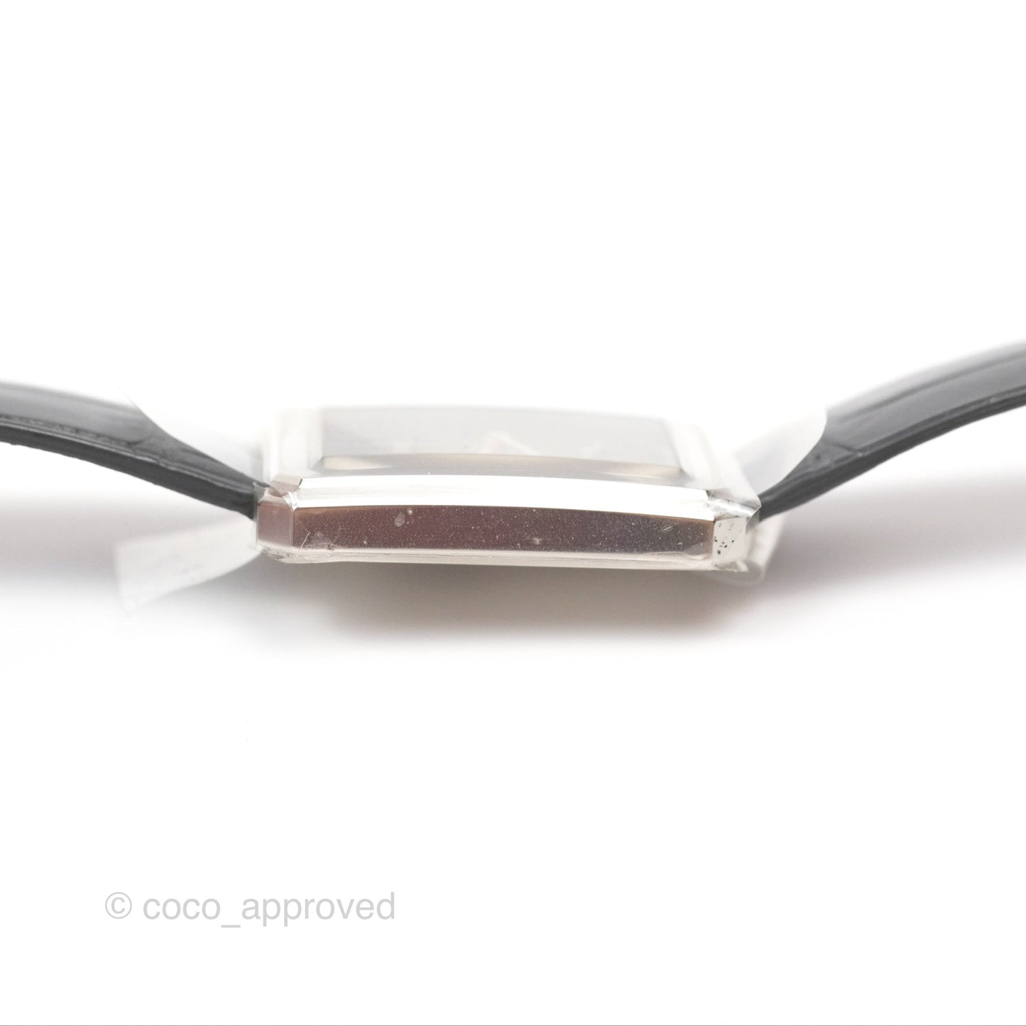 Chanel Boy Friend Watch Black Leather Silver Hardware