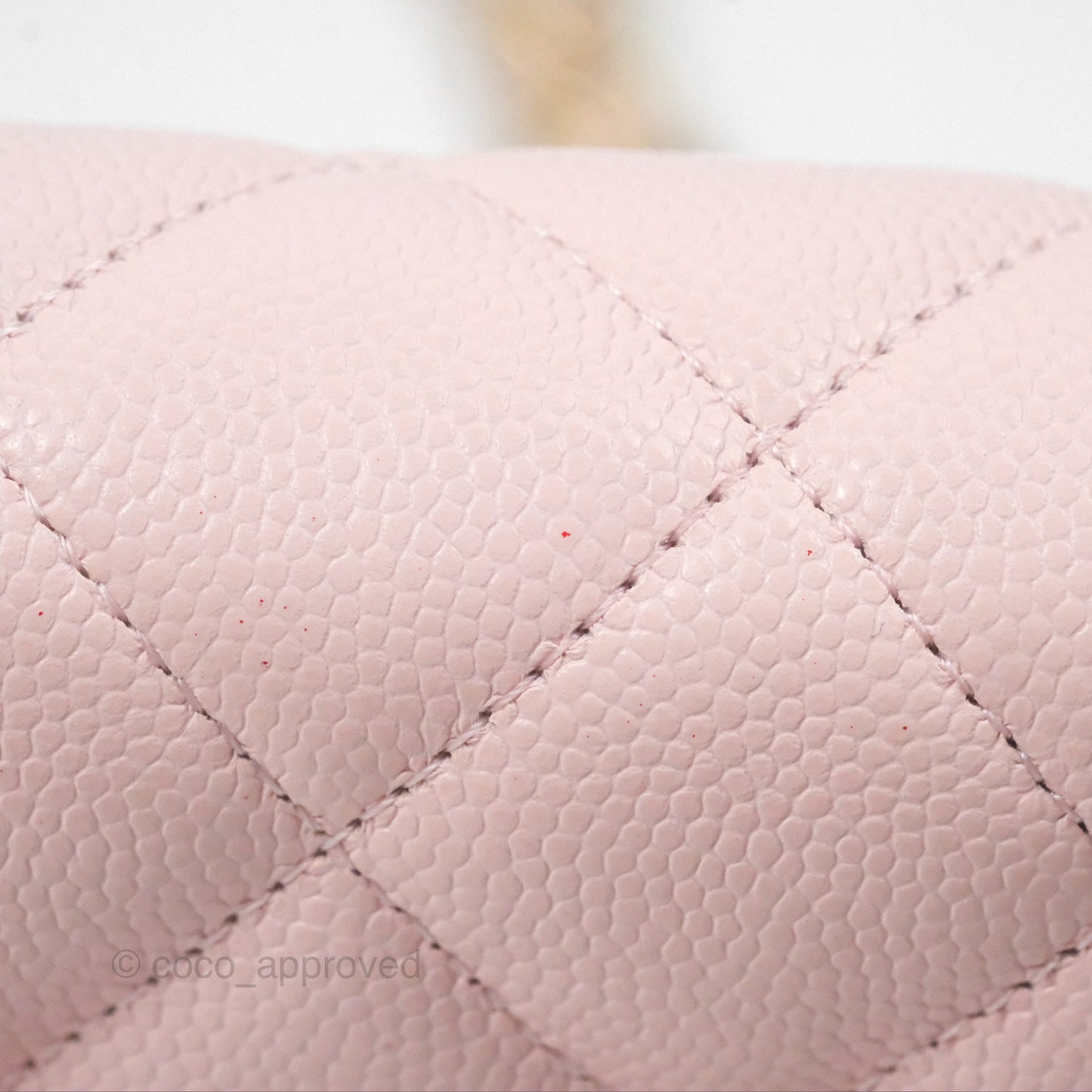 Chanel Quilted Classic Wallet on Chain WOC Pink Caviar Gold Hardware