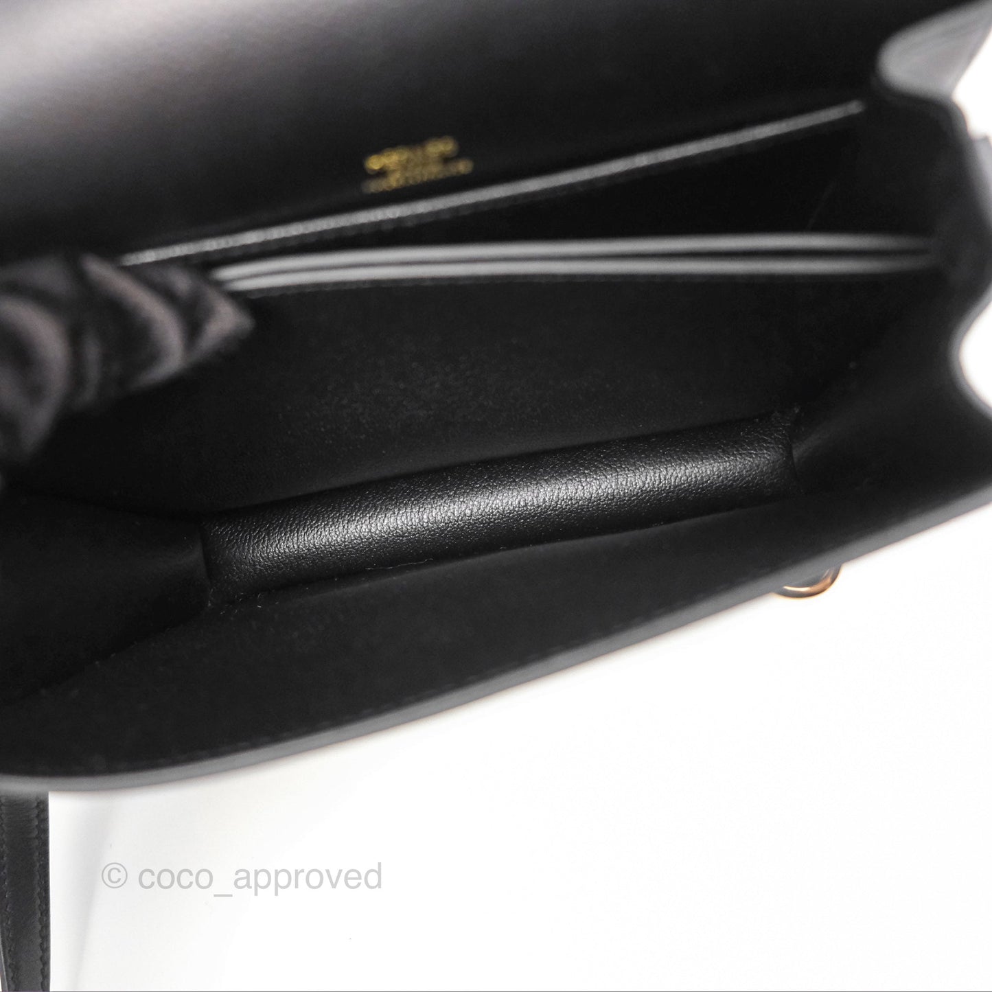 Hermès Roulis Mini 18 Black Noir 89 Veau Evergrain Permabrass Hardware