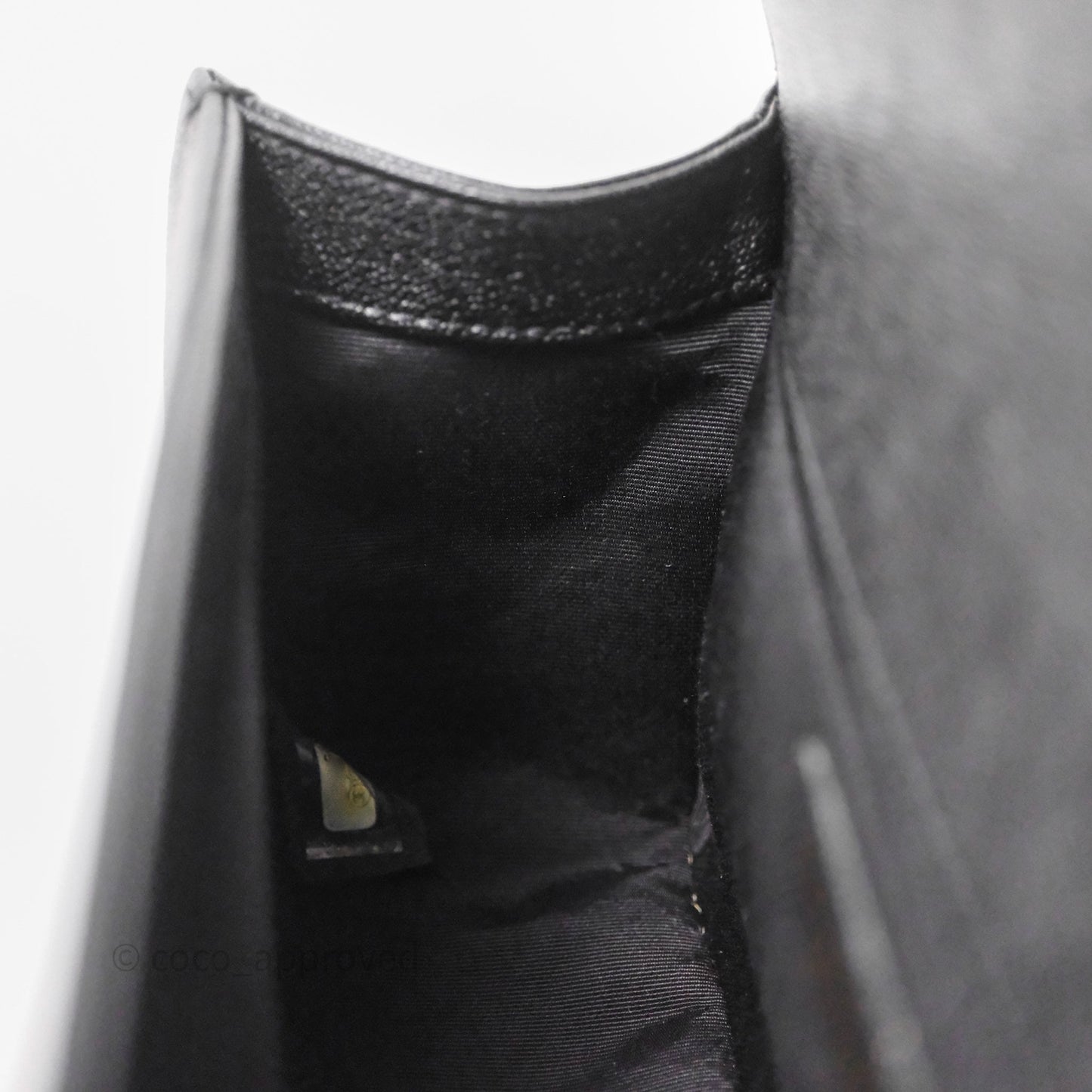 Chanel Medium Boy Chevron Black Caviar Light Gold Hardware