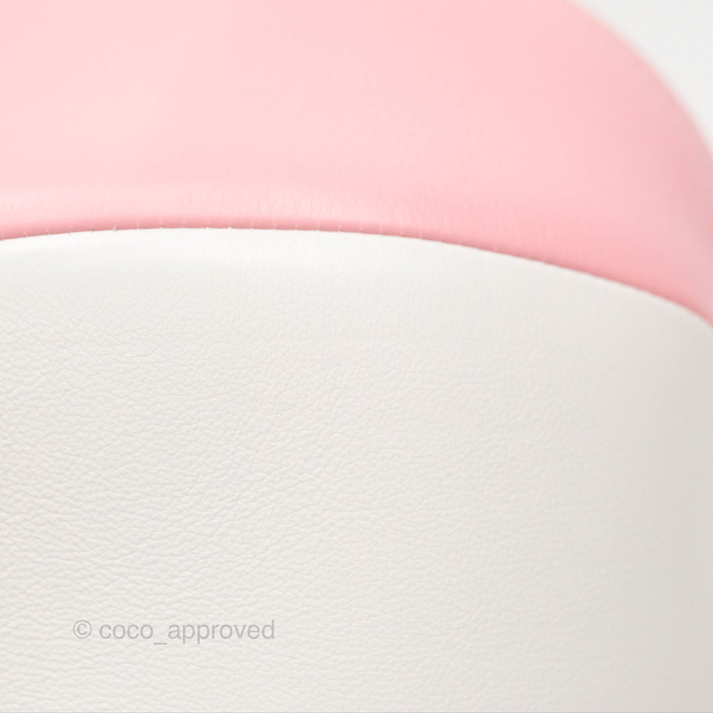 Chanel Coco Beach Ball Pink White Calfskin Gold Hardware