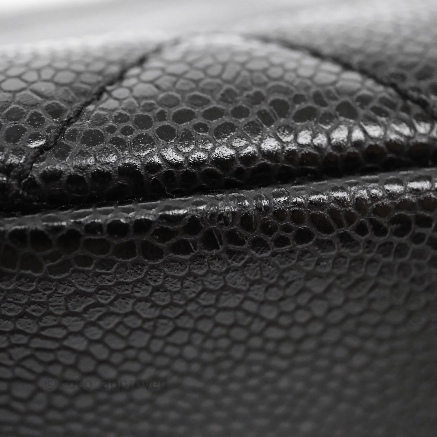 Chanel GST Black Caviar Silver Hardware