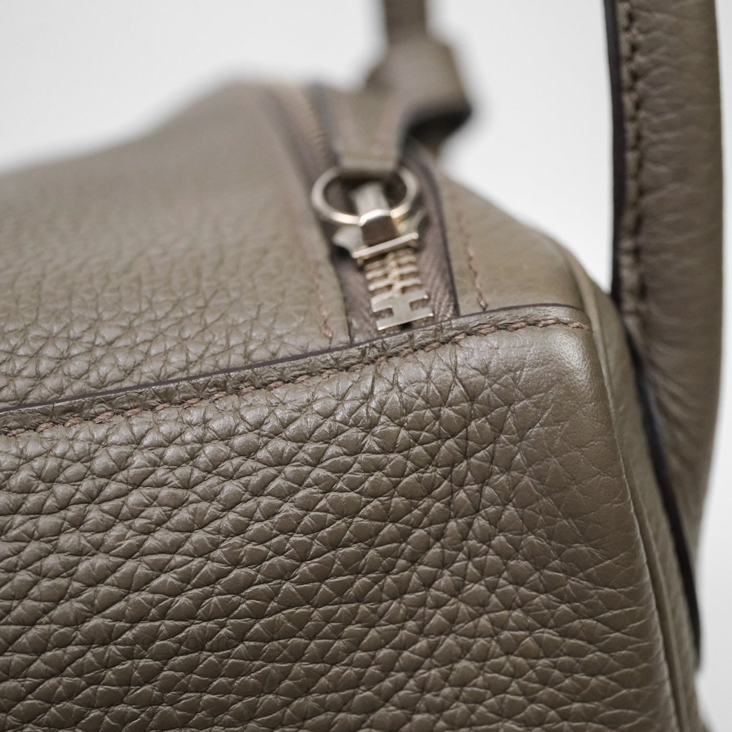 Hermès Lindy 30 Etain 8F Clemence Palladium Hardware