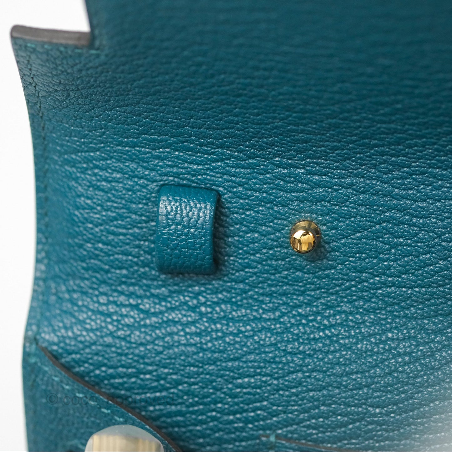 Hermès Kelly To Go Wallet Vert Bosphore Chevre Mysore Gold Hardware