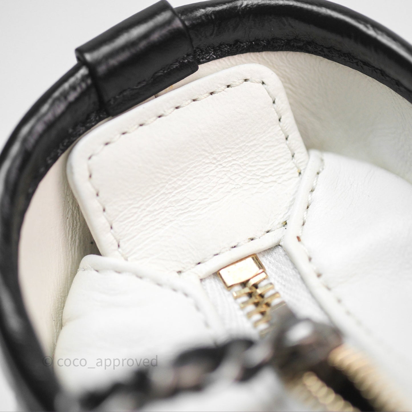 Chanel Small Gabrielle Hobo Quilted Black White Aged Calfskin