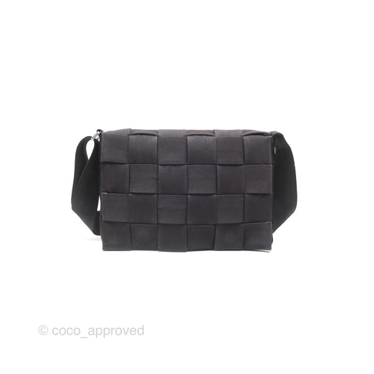 Bottega Veneta Maxi Webbing Cassette Bag Dark Brown