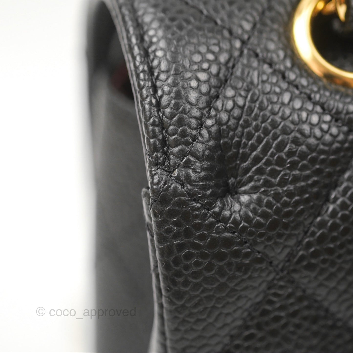 Chanel Classic Small S/M Flap Black Caviar Gold Hardware
