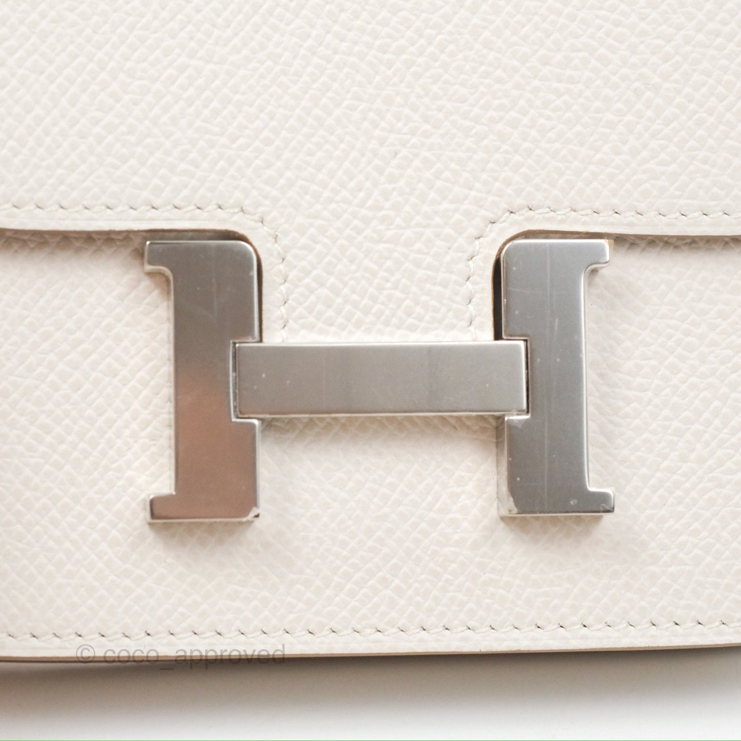 Hermès Constance Slim Wallet Gris Pale Epsom Palladium Hardware