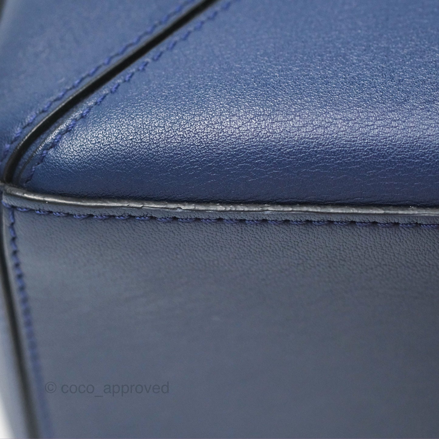 Loewe Small Puzzle Bag Navy Calfskin