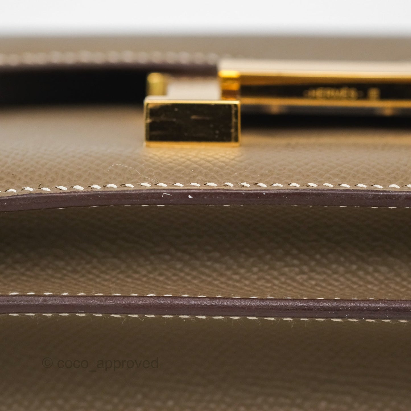 Hermès Constance Mini 18cm Mirror Etoupe Epsom Gold Hardware