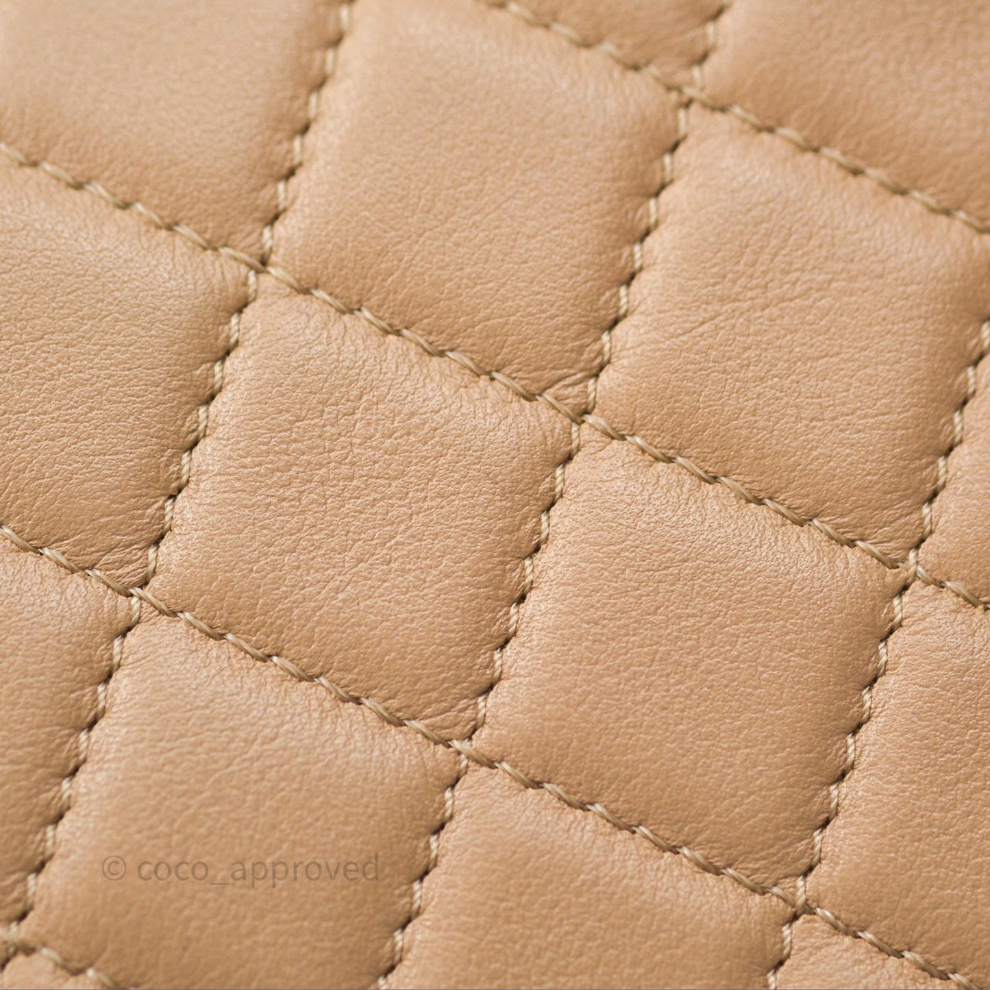 Chanel Boy Quilted Medium Beige Calfskin Gold Hardware