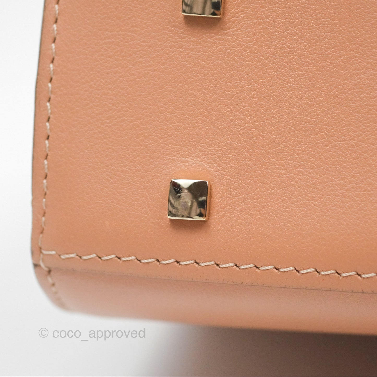 Delvaux Tempête Mini Beige Supple Calfskin Gold Hardware
