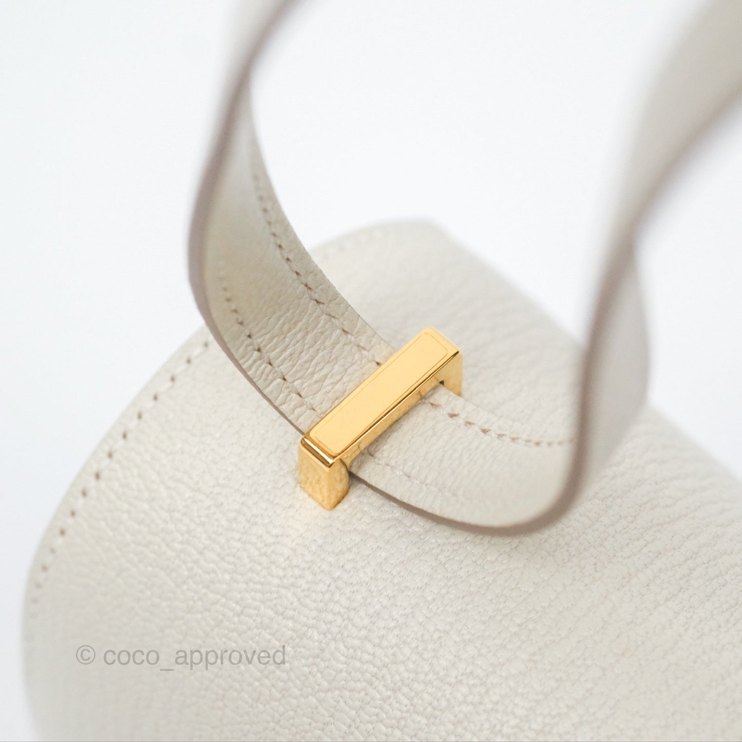 Hermès Constance Mini 18cm Mushroom Chevre Mysore Gold Hardware