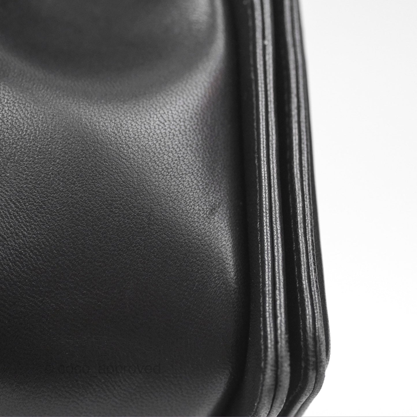 Chanel Quilted Medium Boy Black Lambskin Ruthenium Hardware