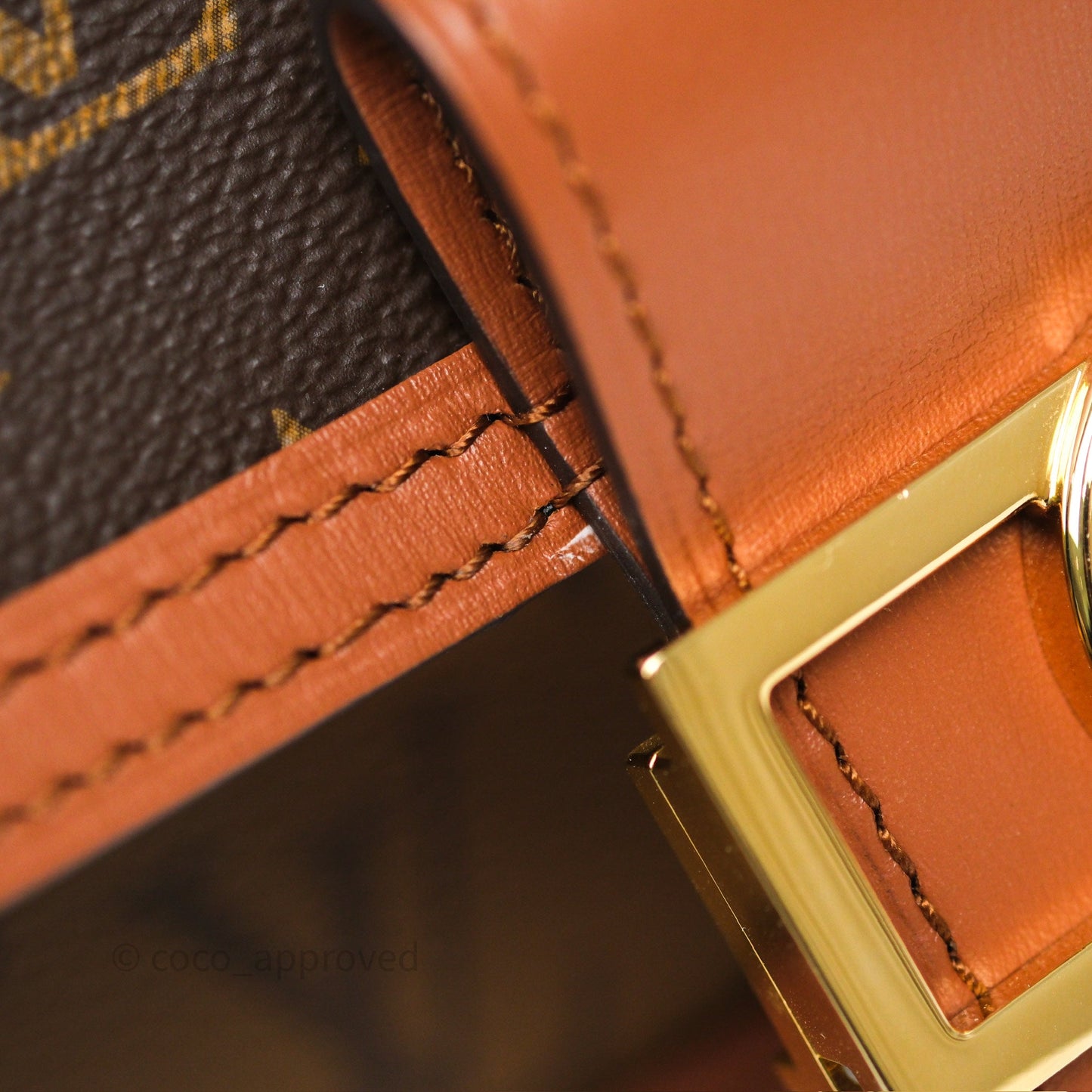 Louis Vuitton Mini Dauphine Monogram Tan Calfskin