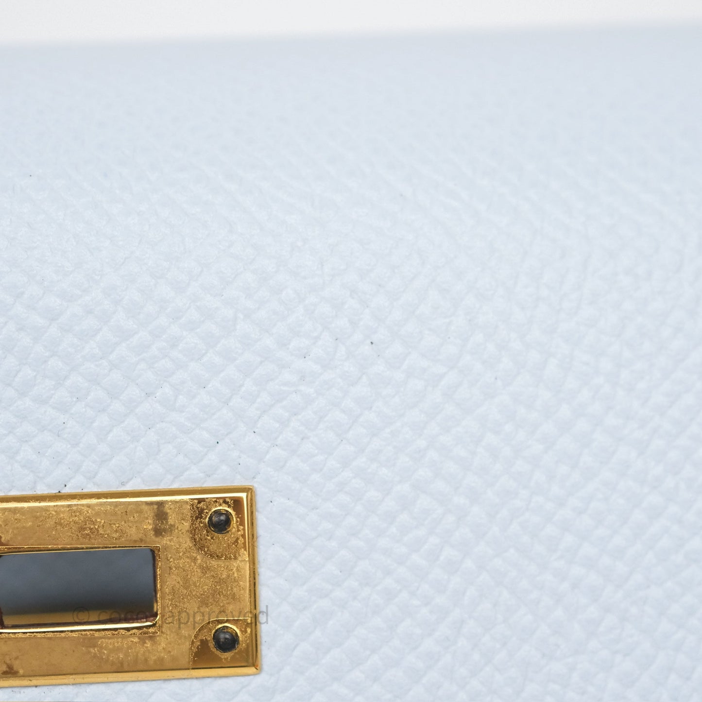 Hermès Kelly To Go Wallet Bleu Brume T0 Epsom Gold Hardware
