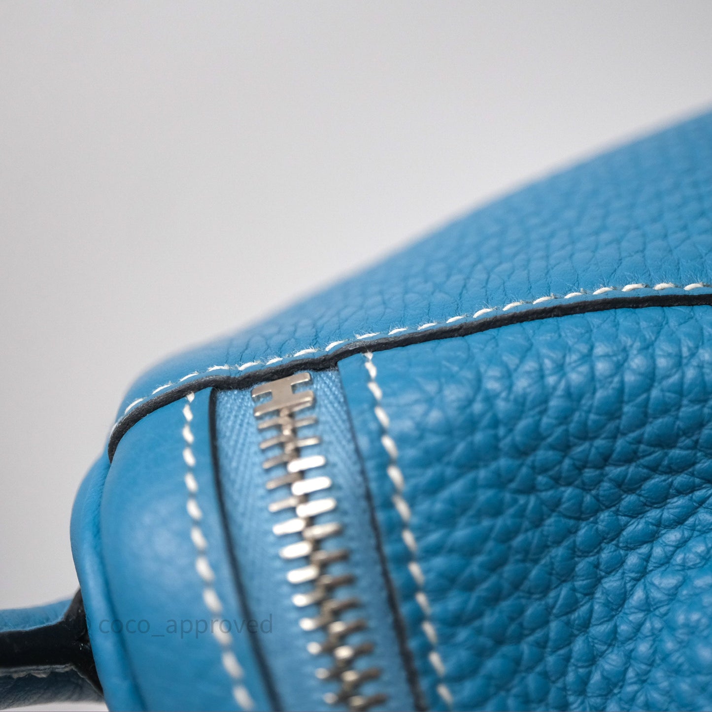 Hermès Lindy 30 Bleu Jean 75 Clemence Palladium Hardware