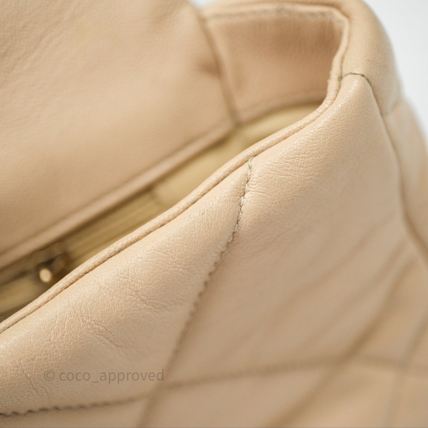 Chanel 19 Small Beige Mixed Hardware