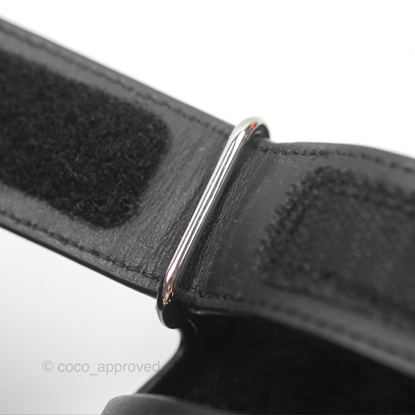 Hermès Chypre Sandal Shearling Black Calfskin Size 36