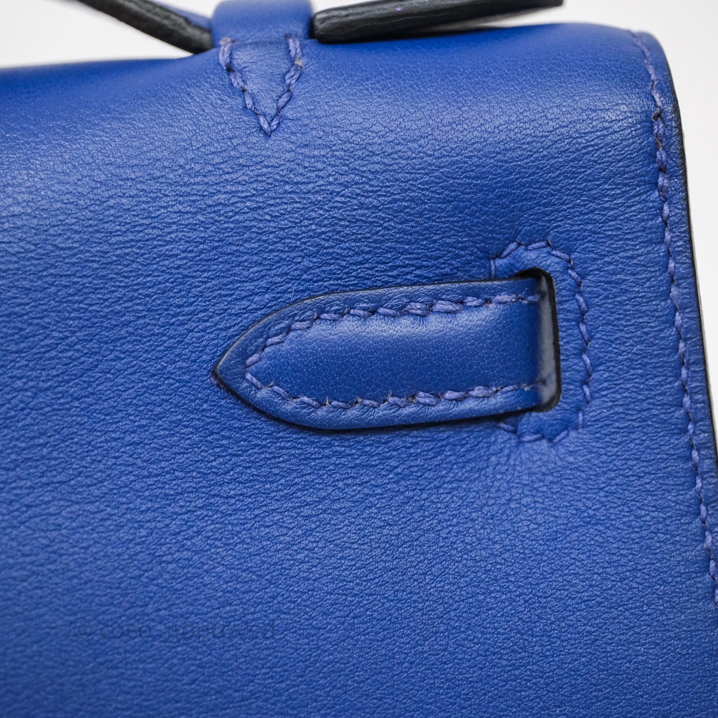 Hermès Kelly Pochette Clutch Electric Blue Swift Gold Hardware