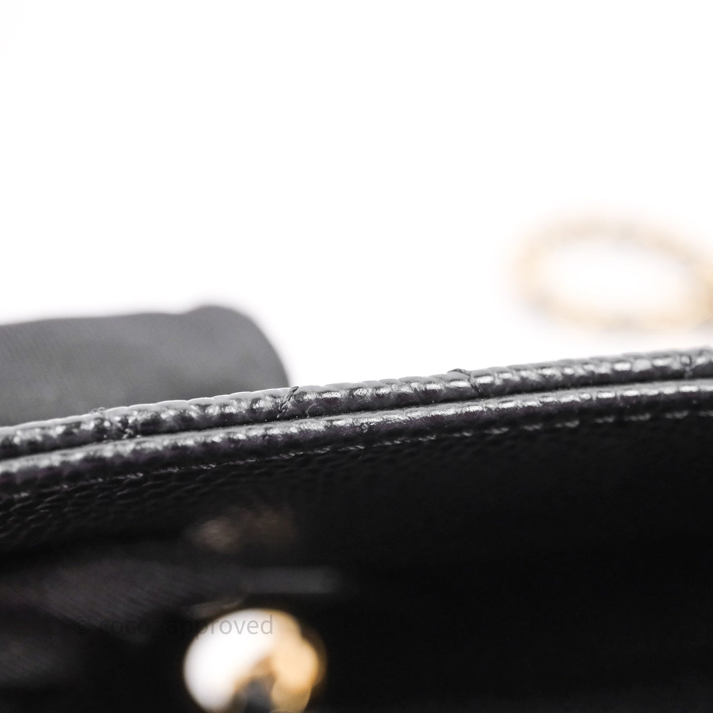 Chanel Small S/M Classic Flap Quilted Black Caviar Gold Hardware