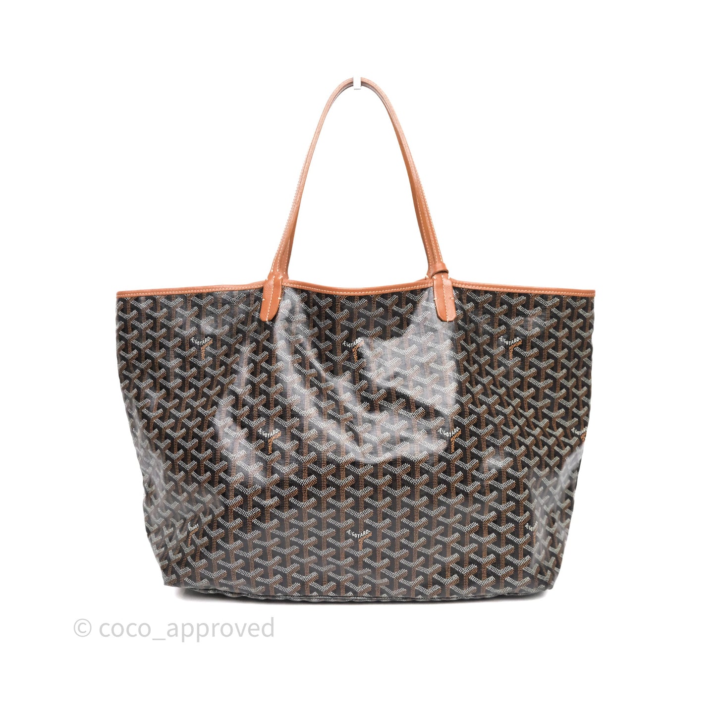 Goyard Saint Louis Tote Bag GM Black/Tan