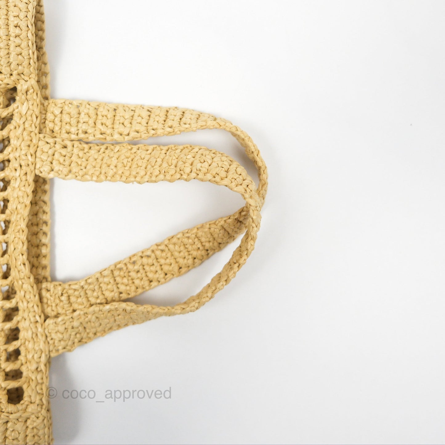 Prada Small Raffia Shopping Tote Bag
