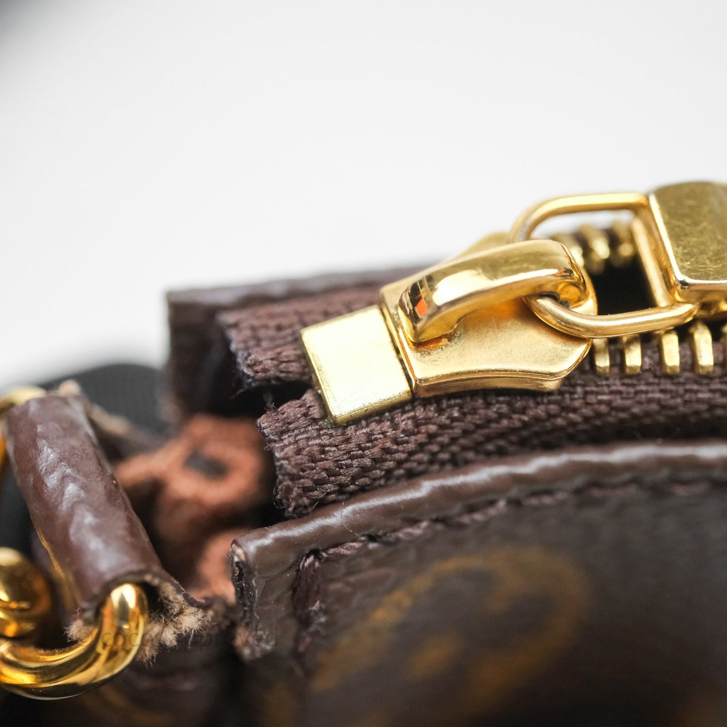 Louis Vuitton Multi Pochette Accessories Khaki Monogram Canvas